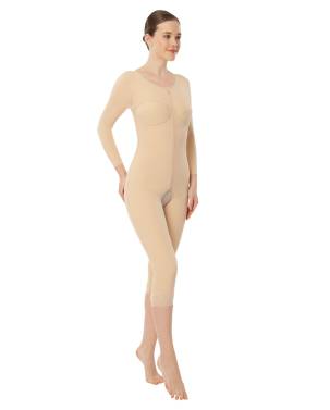 VARİTEKS 224 Fermuarlı Ful Body Kollu Liposuction Korse SİYAH XL(4) 1