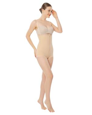 VARİTEKS 224 Fermuarlı Ful Body Kollu Liposuction Korse TEN XL(4) 3