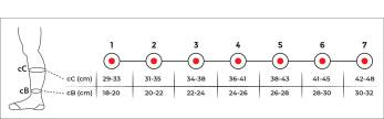 VARİTEKS 902 Diz Altı Varis Çorabı (Açık Burun) TEN S(1) 2